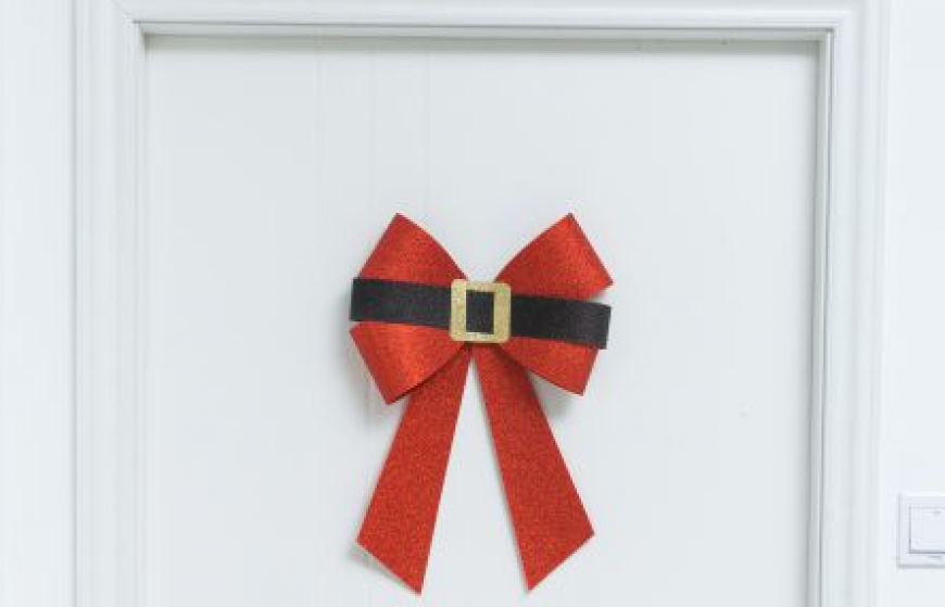 Giant flocking Pre-tied bow