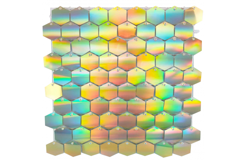 Hexagonal Sequins Shimmer Panel (30cm * 30cm)