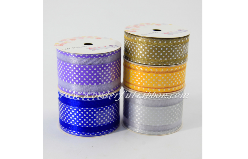 Polka Dot Organza Ribbon Roll