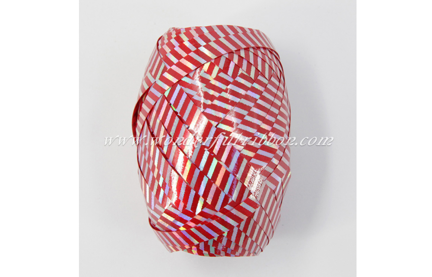 Diagonal Striped Ribbon Egg (Glossy + Iridescent)